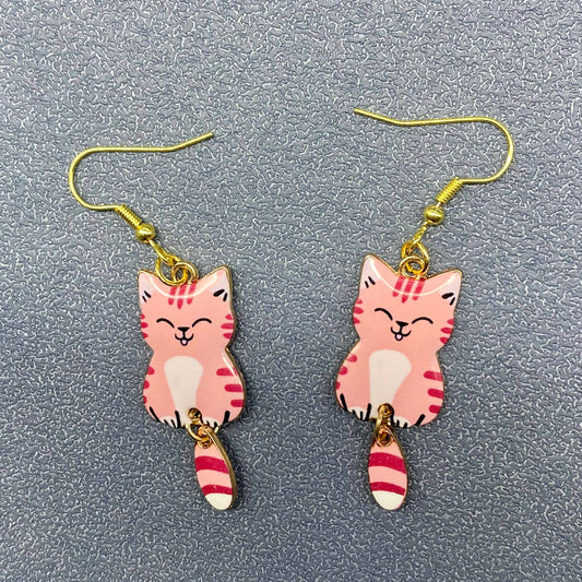 Multi-style Cat Dangle Earrings - YK : A